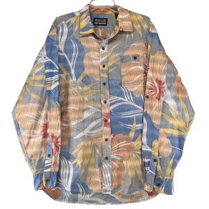Reyn Spooner Mens XXL Long Sleeve Button Down Shirt Hawaiian Floral Print